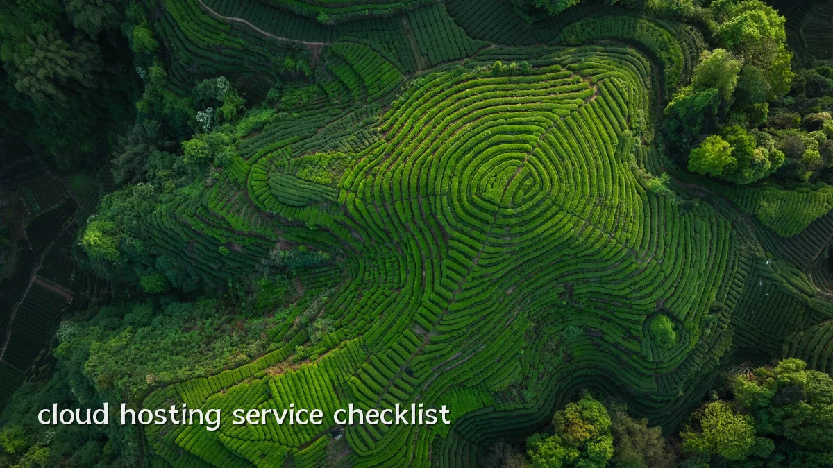 cloud hosting service checklist