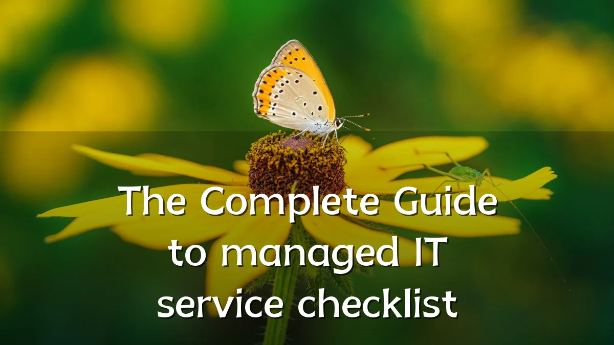 The Complete Guide to managed IT service checklist