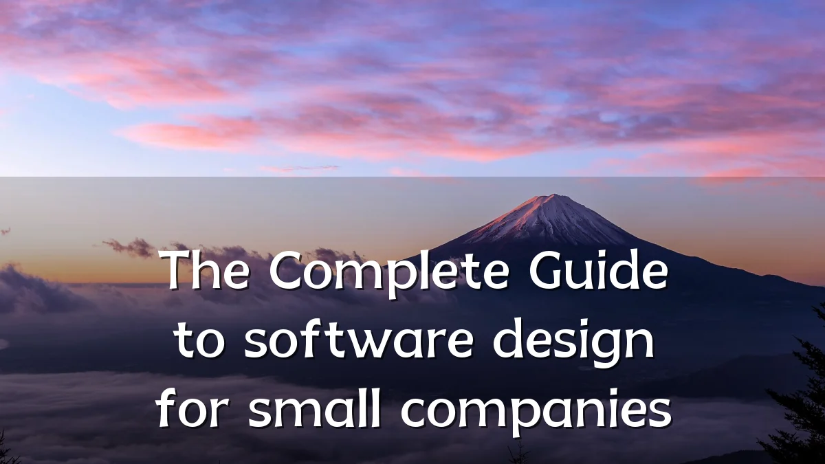 The Complete Guide to software design for small companies