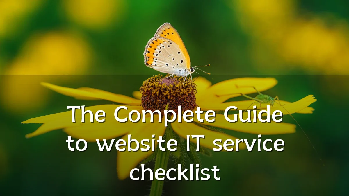 The Complete Guide to website IT service checklist