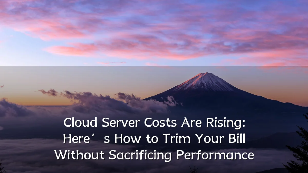 Cloud Server Costs Are Rising: Here’s How to Trim Your Bill Without Sacrificing Performance