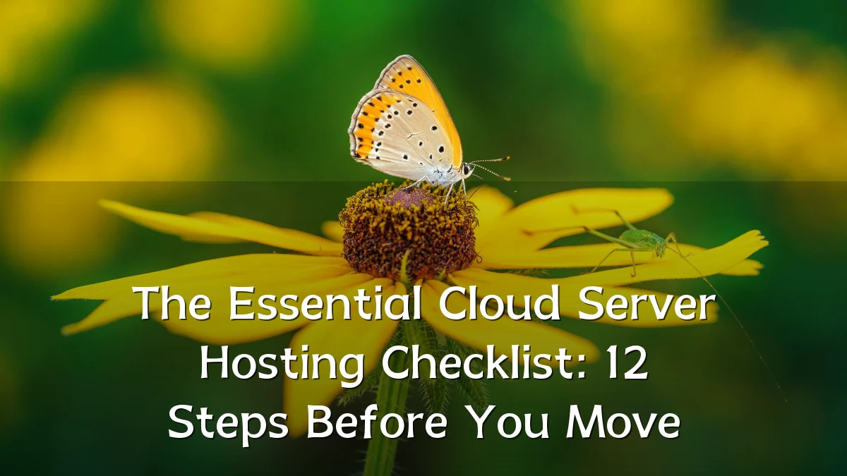 The Essential Cloud Server Hosting Checklist: 12 Steps Before You Move