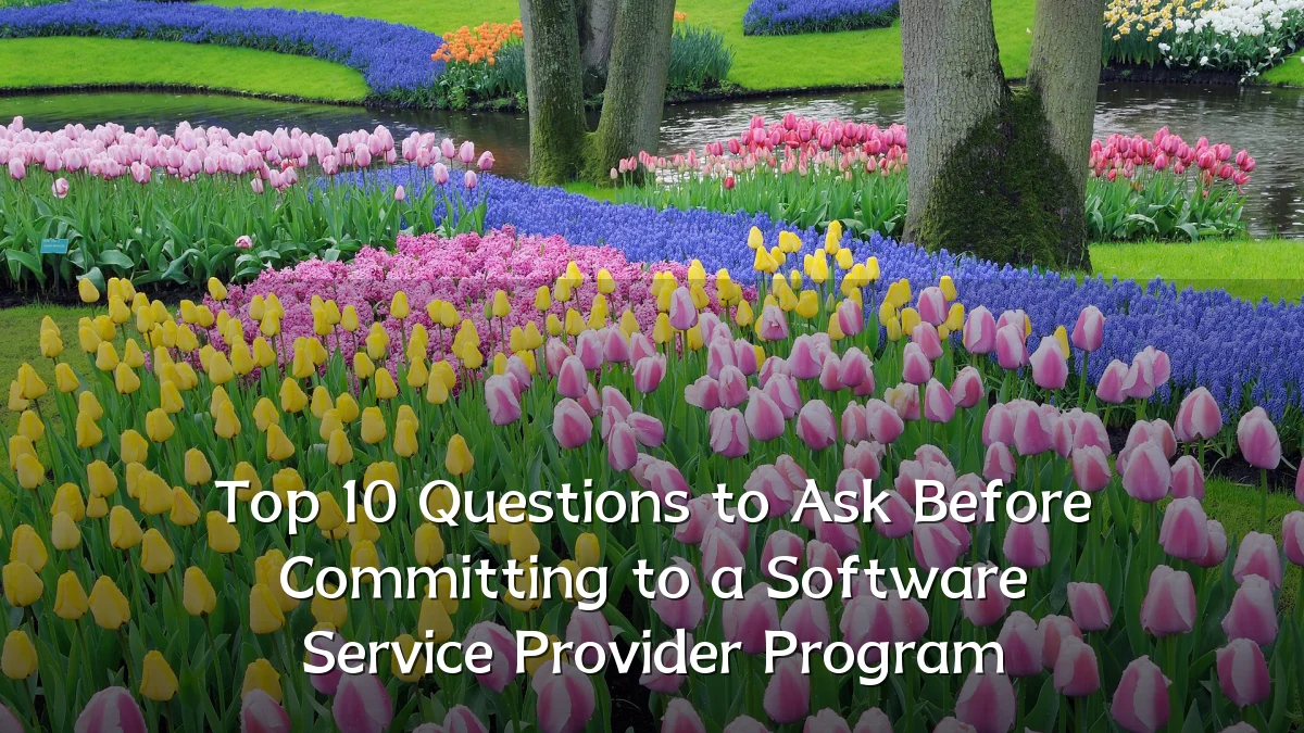 Top 10 Questions to Ask Before Committing to a Software Service Provider Program