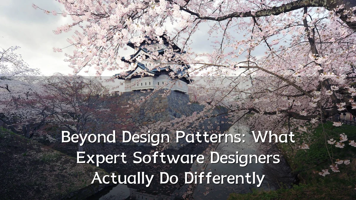 Beyond Design Patterns: What Expert Software Designers Actually Do Differently