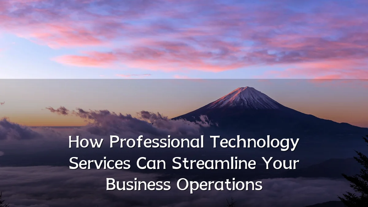 How Professional Technology Services Can Streamline Your Business Operations