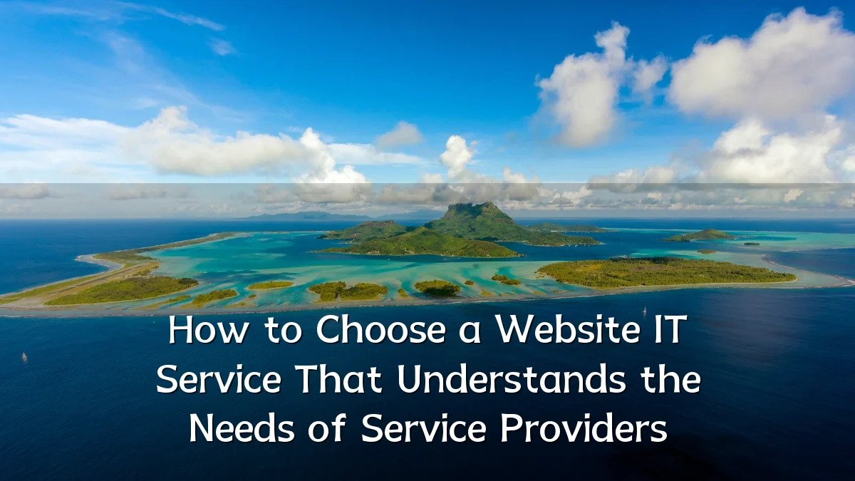 How to Choose a Website IT Service That Understands the Needs of Service Providers