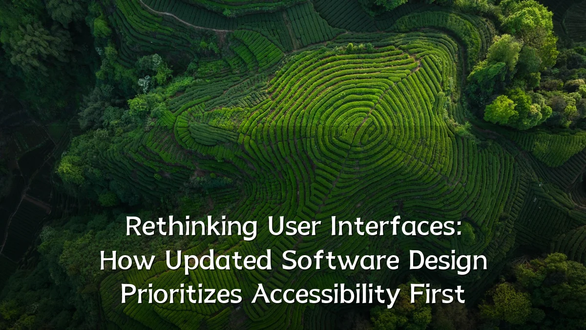 Rethinking User Interfaces: How Updated Software Design Prioritizes Accessibility First